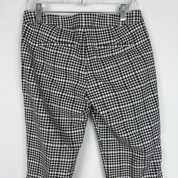 NWT Express Columnist Pants Plaid Ankle Black White Size 4 NEW - Picture 7 of 10